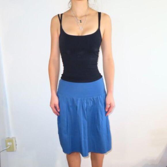 BCBGMAXAZRIA Women's Blue and Navy Skirt - Picture 1 of 5